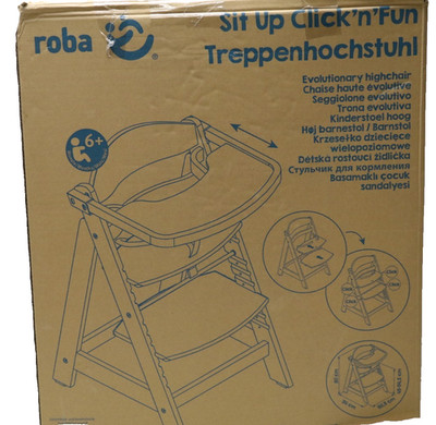 roba Treppenhochstuhl 'Sit Up Click & Fun',inkl.abnehmbarem Essbrett&Bügel,Taupe