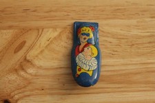 Vintage Kirchof Clicker Noisemaker - Masked Girl Jester