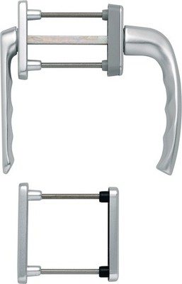 HOPPE Balkontür Griff Grt. New York 099KH/961N/U10/? Alu.F1 63-73mm 4-KT.7mm
