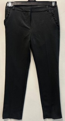 Mädchen Schulhose gerades Bein Rüschen Tasche schwarz Smart Pants Uniform