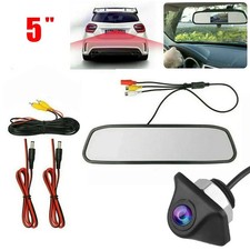 5 inch LCD Rear View Mirror Monitor Reversing Backup Camera Kit for Car MPV RV S