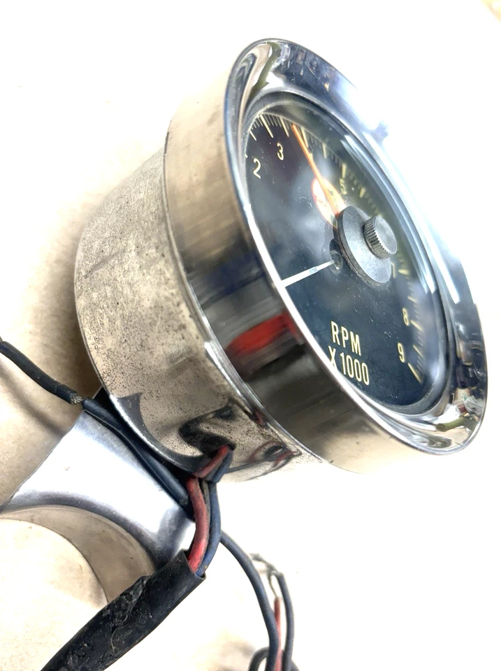 Винтажный 1965 Shelby Cobra 9000 об/мин тахометр реальная сделка V8 12 В GT 350 НЕПРОВЕРЕННЫЙ - Изображение 4 из 4