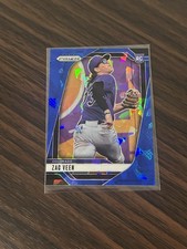 2025 Panini Prizm - Zac Veen, Zac Veen #228 Blue Ice Prizm (RC)