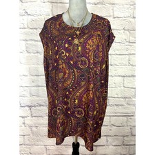 Show Me Your Mumu "Faith" Paisley Tunic in Moody Color Scheme