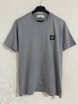 T-Shirt Stone Island Patch Program Men's Color Grey Size - Medium