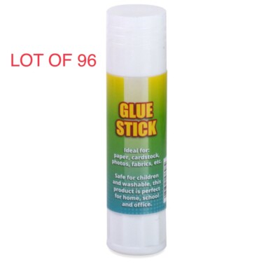 Wholesale Lot 96 Glue Sticks Box of Children Bulk School Supplies FREE SHIPPING