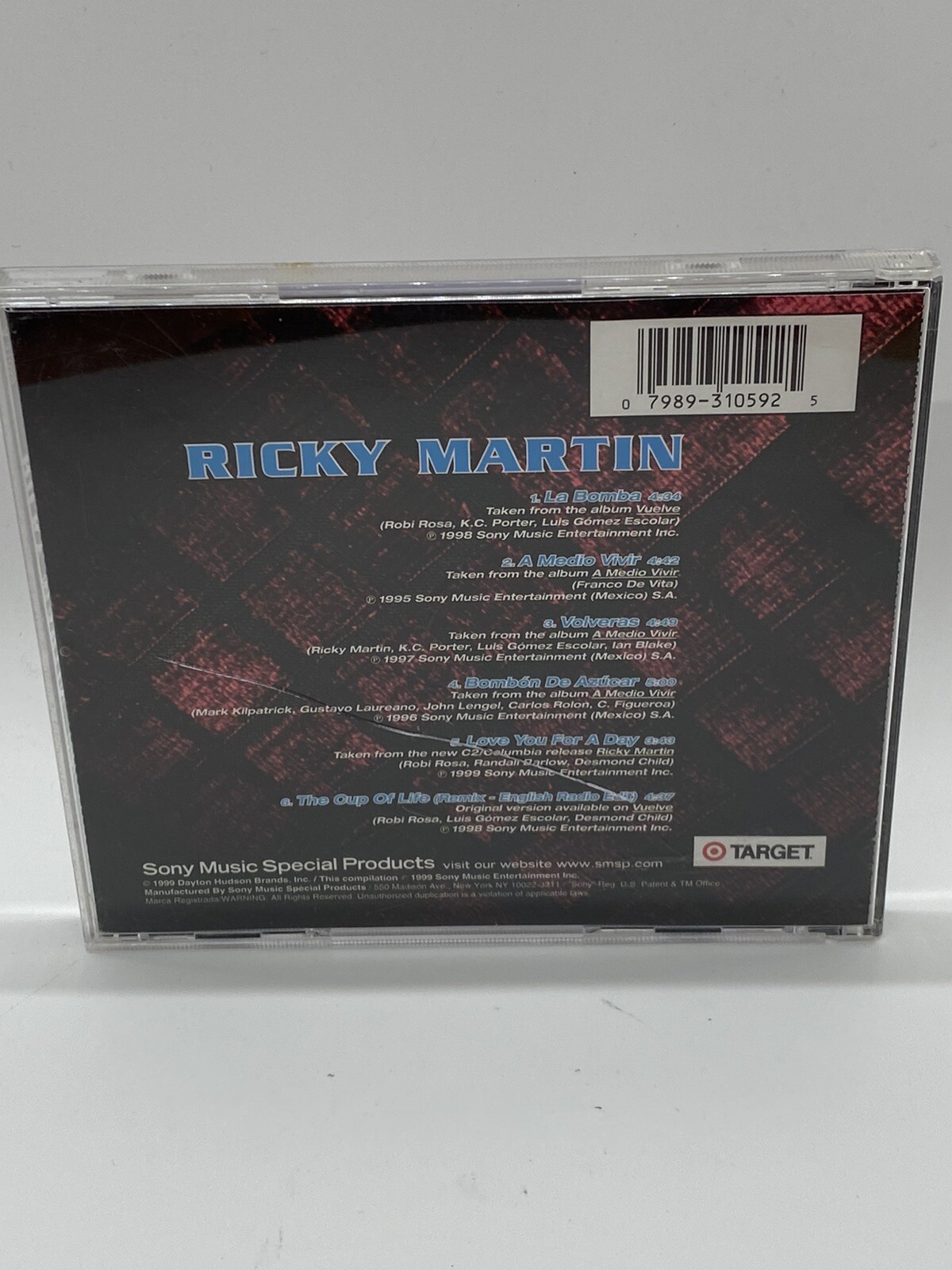 Target 1999 Cd Ricky Martin Viva! On Audio CD Album Very Good Target Exclusive 1999 ...