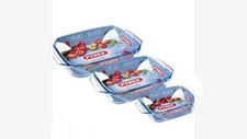 Pyrex Optimum Glass Rectangular Roaster High Resistance Easy Grip