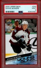 2020-21 UPPER DECK SHANE BOWERS YOUNG GUNS ROOKIE #240 PSA 9 RC UD YG GC