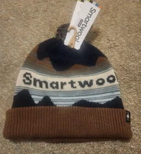 Smartwool Merino Wool Knit Winter Pattern POM Beanie for Men and Women new nwt