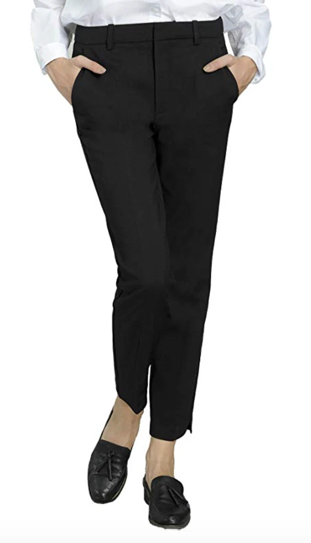 Womens black ankle dress clearance pants