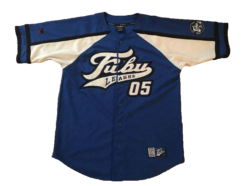 FUBU jersey, blue vintage hip hop t-shirt, 90s hip-hop