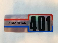 Decal-401 4bbl-amc-jeep-commando-cj5-jeep-fsj-wagoneer-amc Air Cleaner Decal