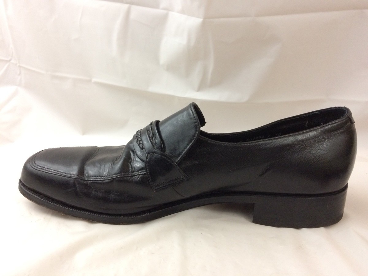 Florsheim Dress Shoes Mens 11 Black Leather Upper Wingtip Moc Toe Slip On‎ 23258 Florsheim Launch Moc Toe Slip On (Men) - Black – The Heel  main image 3
