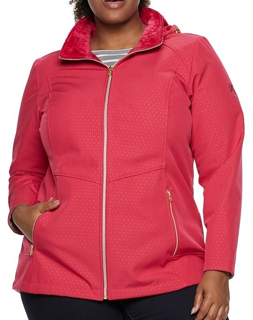 ZEROXPOSUR LILLIAN HOODED SOFT SHELL WINTER PARKA JACKET COAT WOMENS 