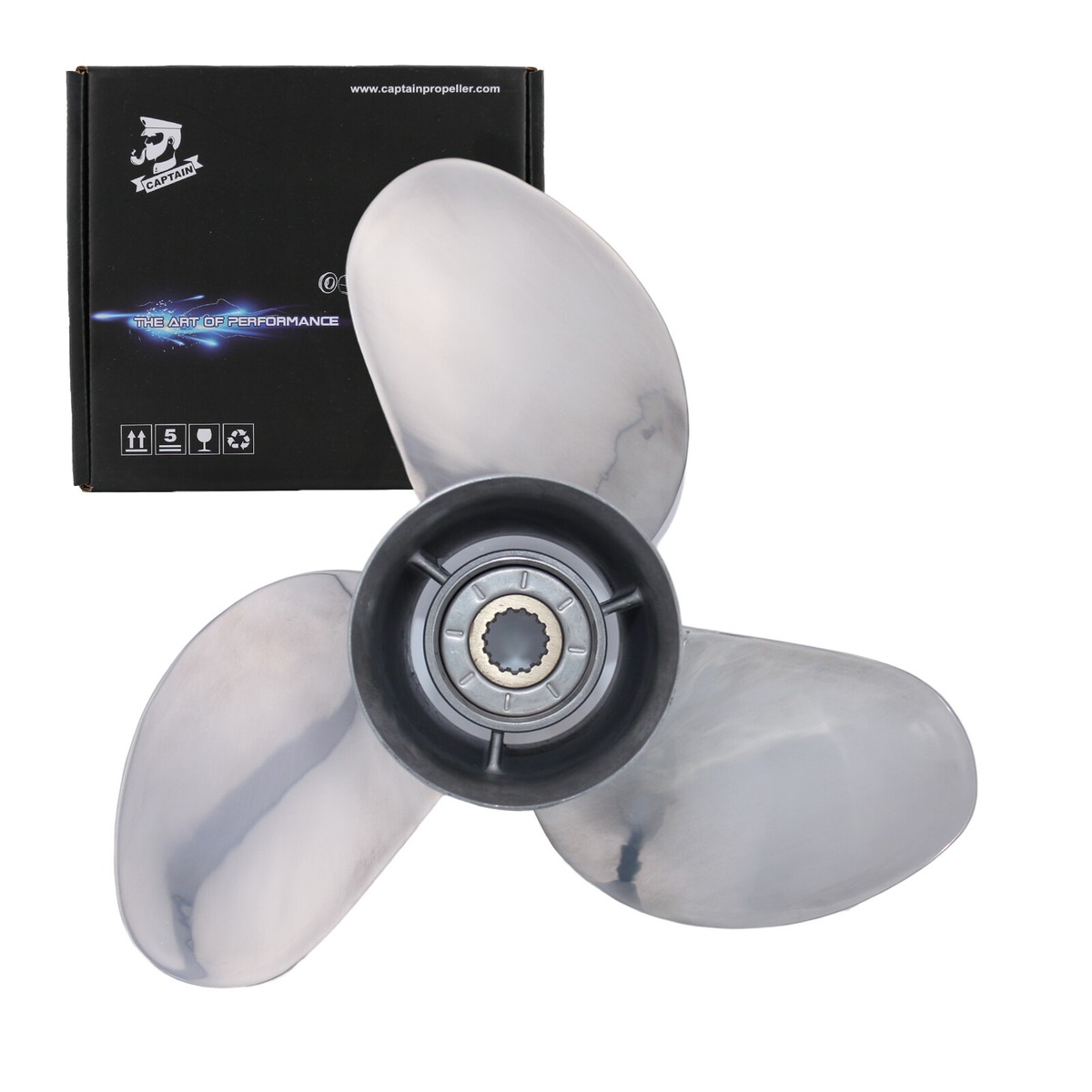 14x19 Stainless Steel Propeller | Suzuki DF 50-140HP | 15 Spline