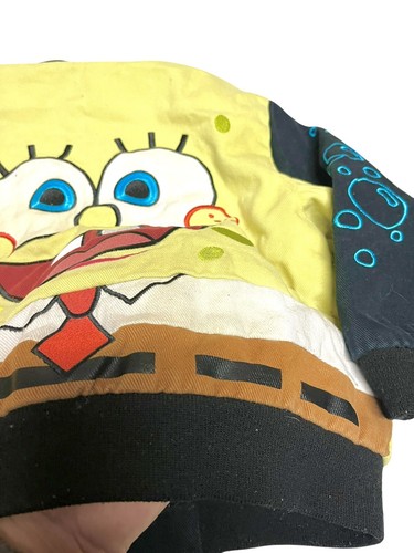 JH Design SpongeBob SquarePants Embroidered Bomber Jacket Kids 6 Nickelodeon - Picture 8 of 9