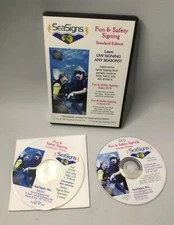 vtg 2002 SeaSigns Fun/Safety Signing Under Water Introductory/Standard DVD CD