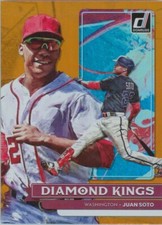 Juan Soto 2022 Panini Donruss Orange Diamond Kings #20 Nationals New York Mets