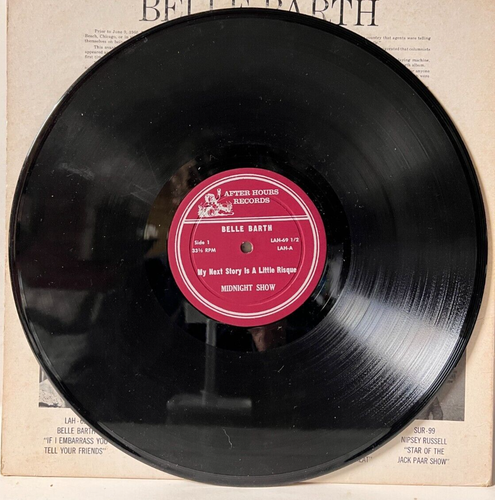 A20 Belle Barth: My Next Story Is A Little Risque, 1961 After Hour LAH-69½ - LP - Picture 4 of 4