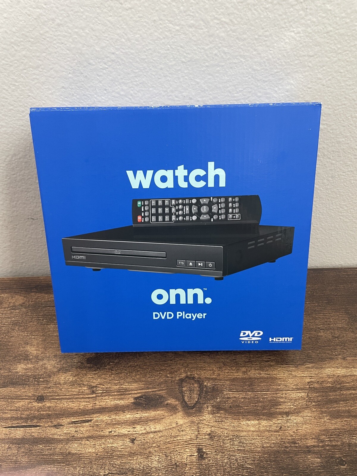 Onn HDMI DVD Player with Remote Control Brand New In Box 681131308380