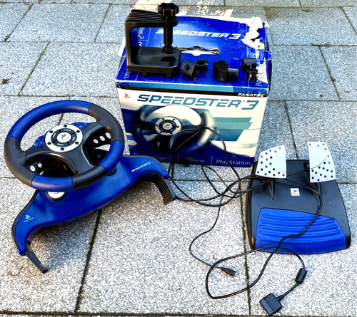 Fanatec Speedster 3 Lenkrad + Pedale - Playstation 2 PSone Playstation 1 - Imagen 2 de 15