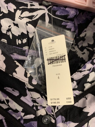 NWT Anthropologie Robe-chemise à corset Purple Shirt Dress Size 4 MSRP $170 - Picture 4 of 18