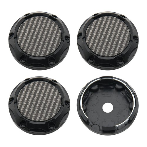 62mm Center Wheel Cap Black Blank Wheel Cover Hub Caps For Rims Parts - 4 Pieces - Picture 15 of 16