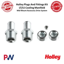 Holley Performance Plugs And Fittings Kit Straight For LT / LS Cooling Manifold