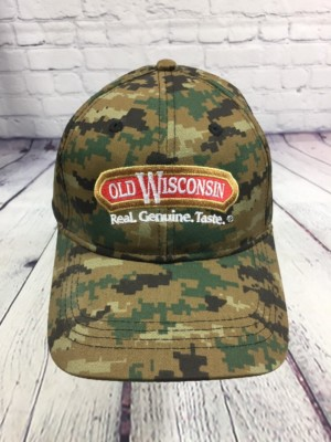 #ad #ad OLD WISCONSIN Cap Hat Camouflage Adjustable Real Genuine Taste Beer Dad $10.49