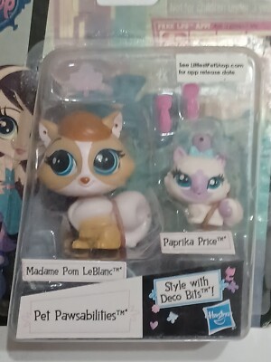 NEW Hasbro Littlest Pet Shop 3666 Madame Pon LeBlanc 3667 Paprika