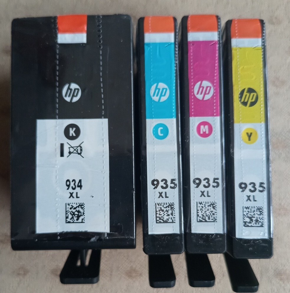 Cartuchos de tinta originales HP 934XL negro + 935XL cian 935XL magenta 935XL amarillo