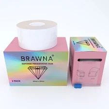 BRAWNA - 800M Plastic Wrap For PMU, Microblading , Eyebrow Lamination, Lash Lift