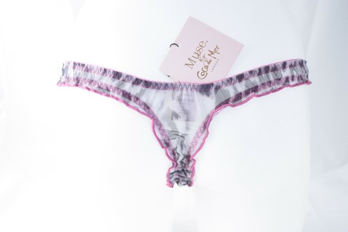 Coco de Mer Muse ~ FIFI ~ sexy thong BNWT XS animal print/pink - Picture 2 of 2