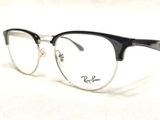 NEW Ray Ban RB6396 2932 Black  Silver Square Modern Eyeglasses Frames 51/19 140