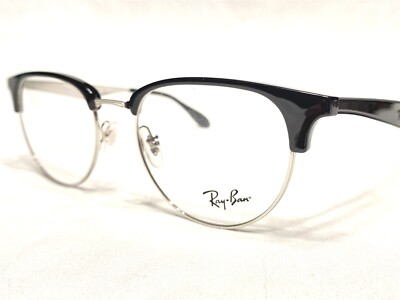 NEW Ray Ban RB6396 2932 Black & Silver Square Modern Eyeglasses Frames 51/19~140