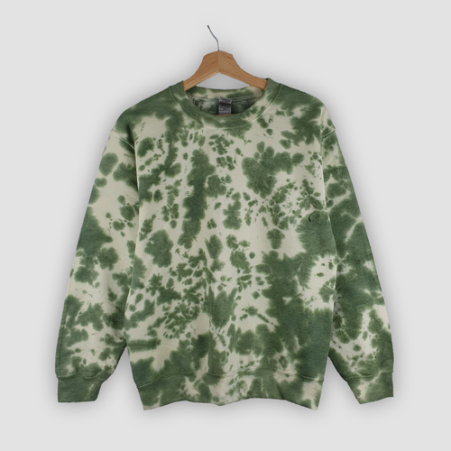 Khaki Green TIE DYE SWEATER Hoodie Dyed 