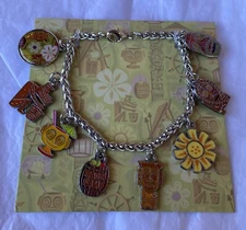 SHAG Trader Sam's Disney Wonderground Tiki Charm Bracelet Polynesian Resort Bar
