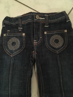LEGO Wear Jeans Flare Glitzer Kreise Straßsteine Herz Schlaghose Gr.104 NEU