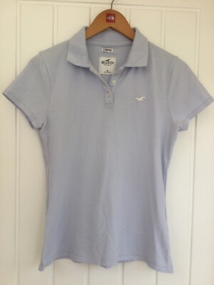 Hollister light blue stretch short sleeve t-shirt size M UK