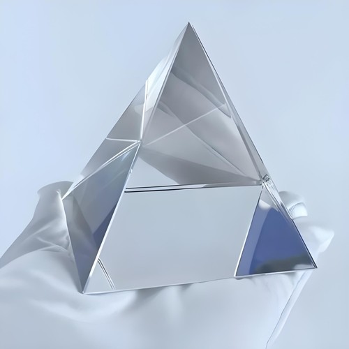 150mm Optical Crystal Pyramid Prism For Articles Physics Teaching Light Spectrum - Bild 2 von 11