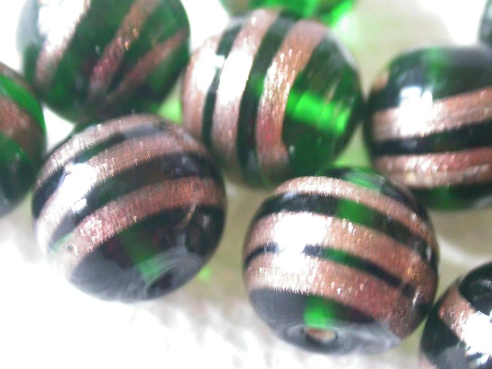 Best amd 美丽复古西德翡翠绿珠,12 件装 — 第 2/4 张图片