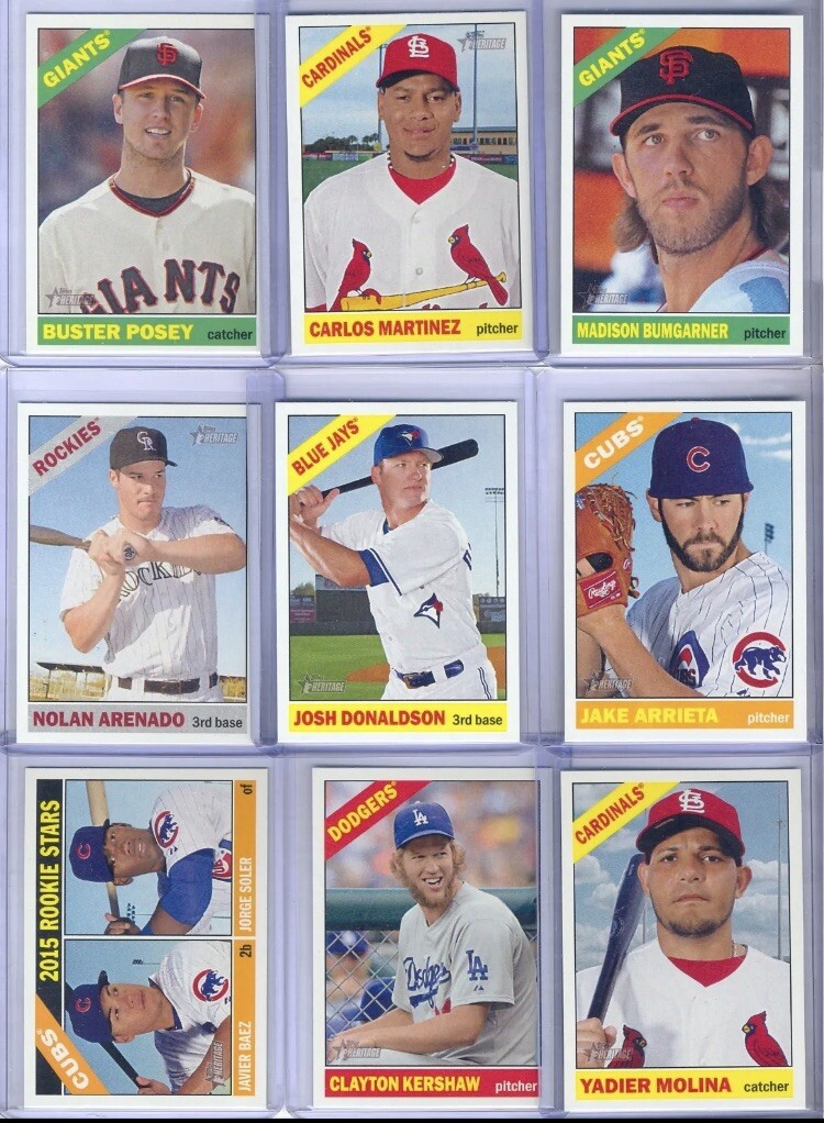 2015 TOPPS HERITAGE BASEBALL CARD CHOOSE 1 COMPLETE YOUR SET Rookie