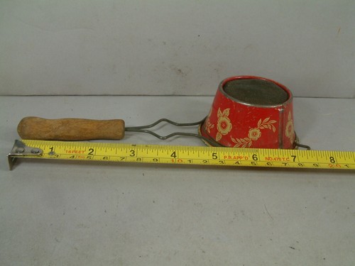 Vintage selten Seifensparer Küchenutensilien gefedert + zwei Emaille-Sieb WOW - Bild 10 von 15