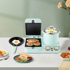 3in1 Breakfast Station Electric Mini Toaster Bread Breakfast Sandwich Maker NEW