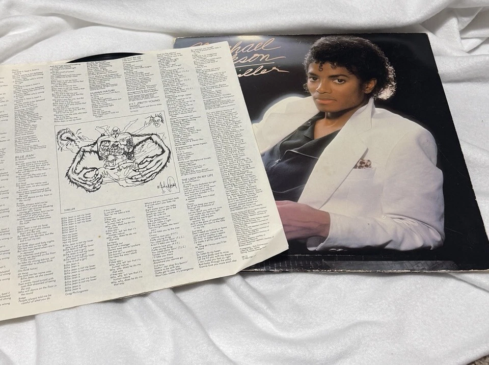 1st Press Misprint Error 1982 Michael Jackson Thriller QE38112 LP RARE Vinyl - Image 4 of 4
