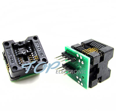 5PCS SOIC8 SOP8 to DIP8 EZ Programmer Adapter Socket Converter module wide150mil