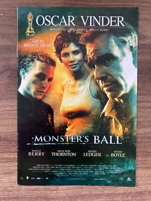 Monster's Ball Billy Bob Thornton Halle Barry 2001 Danish Movie Program