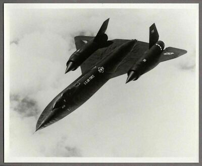 LOCKHEED SR-71 BLACKBIRD LARGE VINTAGE ORIGINAL MANUFACTURERS PHOTO USAF 6