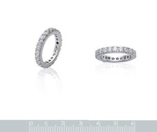Bague 2 En 1 Dolly-Bijoux - Alliance Et Solitaire Diamant Cz - Taille 68 - Plaqué Or 18K 5 Microns - Neuve